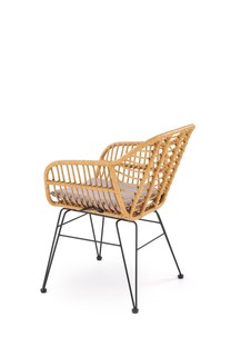K541 krzesło naturalny / popielaty
