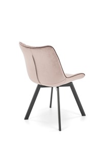 K520 krzesło nogi - czarne, siedzisko - beżowy (1p=2szt)