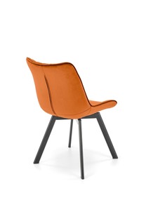 K520 krzesło nogi - czarne, siedzisko - cynamonowy (1p=2szt)