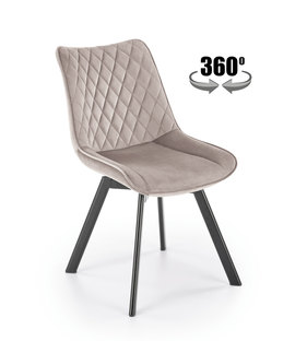K520 krzesło nogi - czarne, siedzisko - beżowy (1p=2szt)