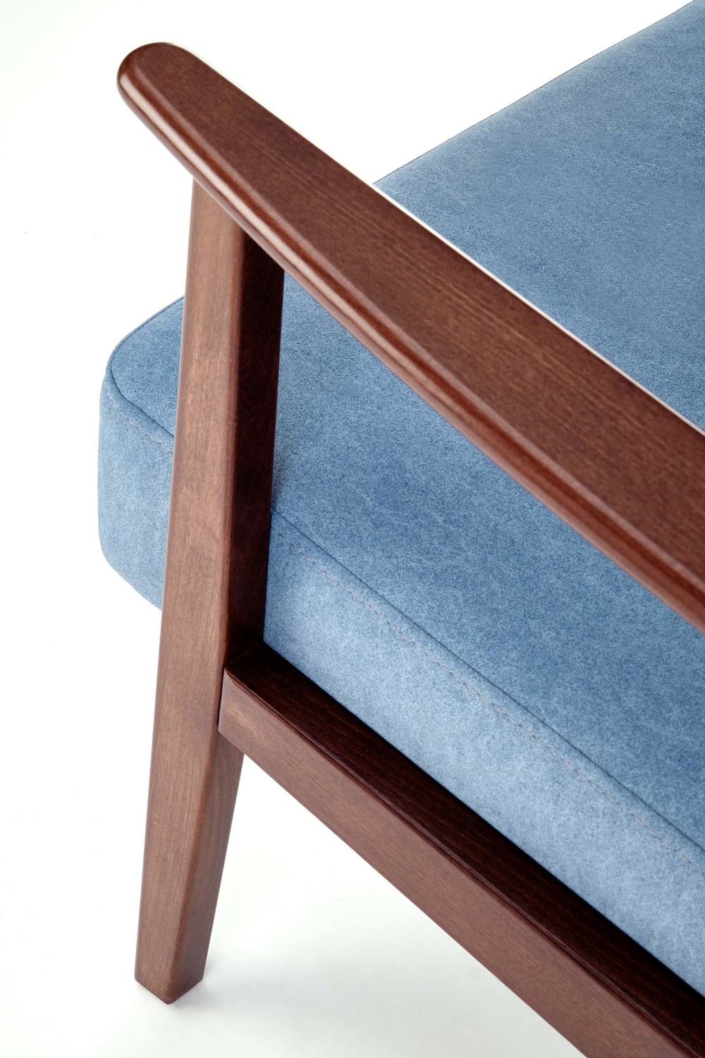 MILANO 2S sofa - niebieski tap. Castel 74 - HALMAR
