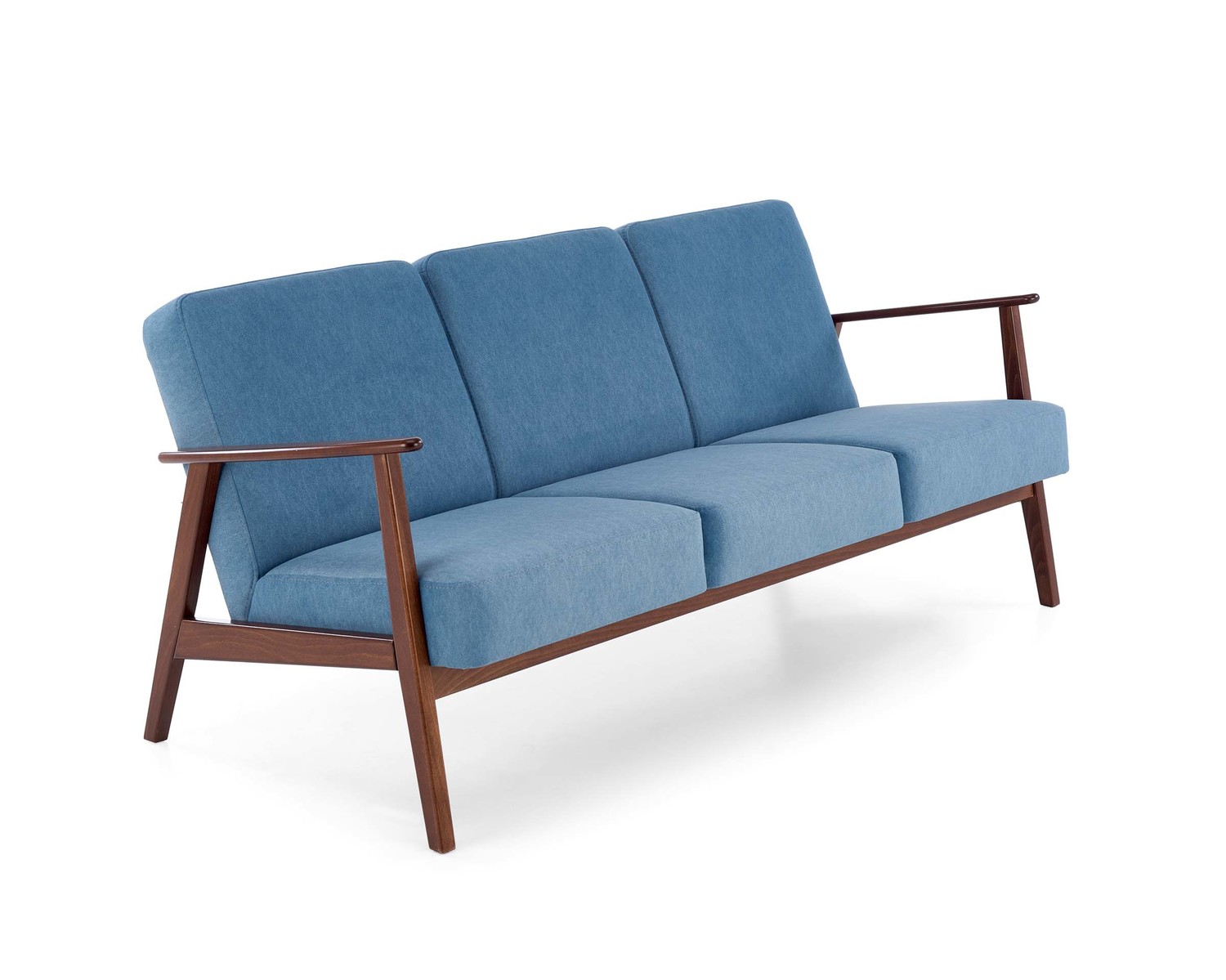 MILANO 3S sofa - niebieski tap. Castel 74 - HALMAR