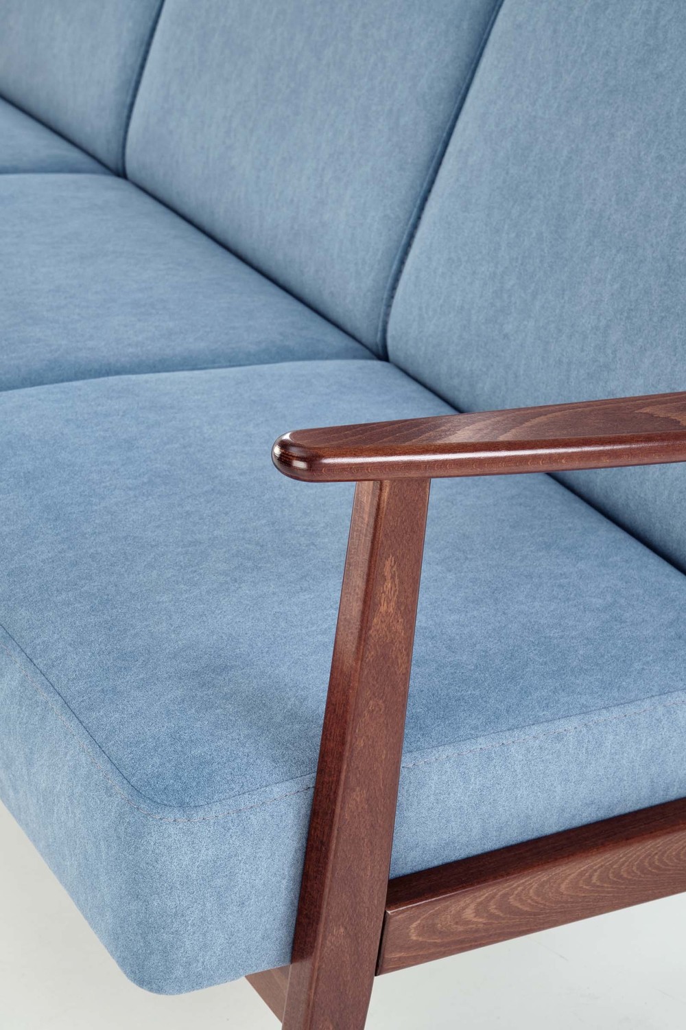 MILANO 3S sofa - niebieski tap. Castel 74 - HALMAR