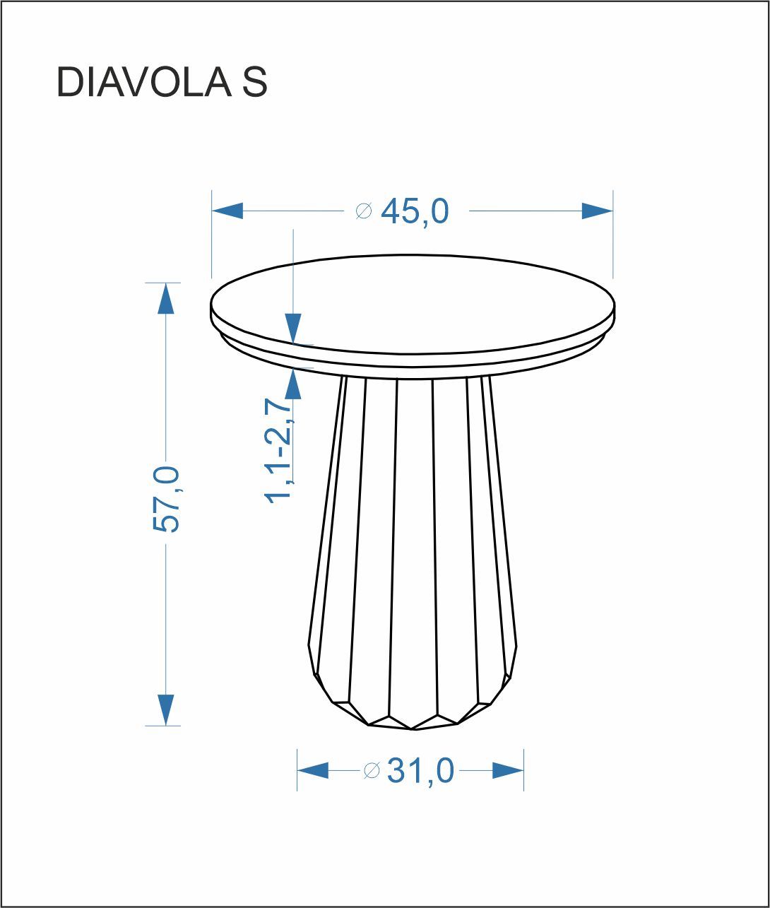 DIAVOLA S ława trawertyn / orzechowy (2p=1szt)