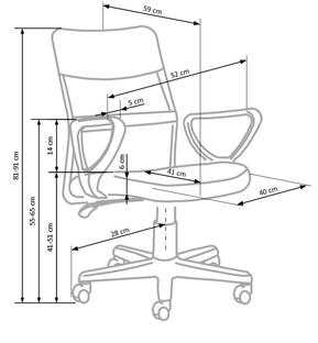 TIMMY o.chair, color: turquoise / black