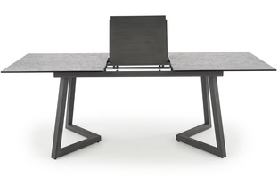 TIZIANO extension table, color: top - light grey / dark grey, legs - dark grey