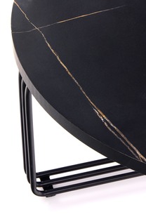 ANTICA c. table,  black marble table top - black frame