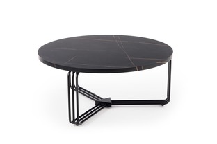 ANTICA c. table, black marble table top - black frame