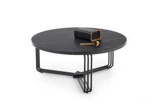 ANTICA c. table, black marble table top - black frame