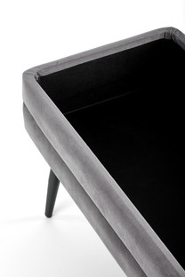 VELVA ławka popielaty/czarny (1p=1szt)