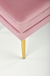 VELVA bench color: pink/gold