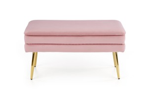VELVA bench color: pink/gold