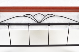 VERONICA bed 90 cm color: ant. cherry/black
