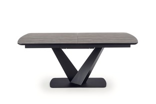 VINSTON stół rozkładany, blat - ciemny popiel / czarny, nogi - czarny (3p=1szt)