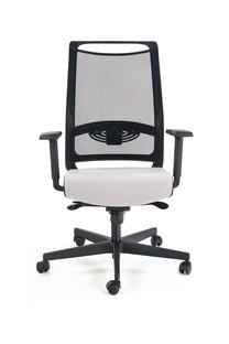 GULIETTA fotel gabinetowy, oparcie - siatka, siedzisko - czarny / popielaty - ERF8078