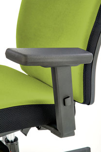 POP office chair, color: black / green