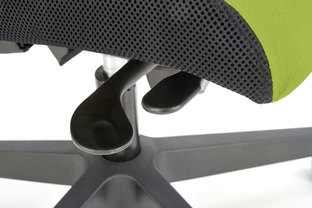 POP office chair, color: black / green