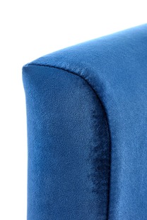 CLUBBY 2 leisure armchair dark blue / natural