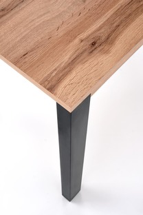 GINO table votan oak/black