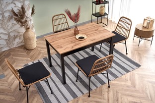 GREG table, color: wotan oak/black