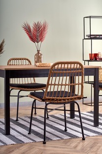 GREG table, color: wotan oak/black