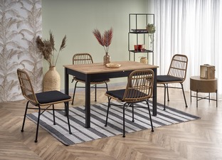 GREG table, color: wotan oak/black