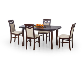 HENRYK table color: dark walnut