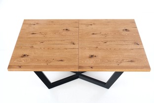 MASSIVE extension table, color: light oak / black