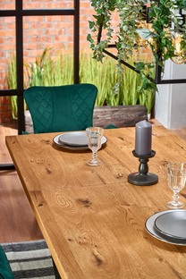 MASSIVE extension table, color: light oak / black