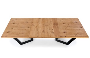MASSIVE extension table, color: light oak / black
