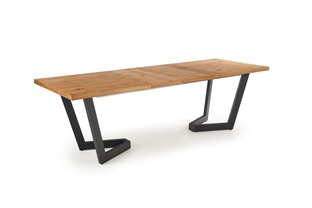 MASSIVE extension table, color: light oak / black