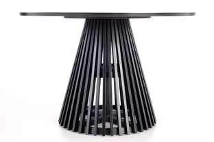 MIYAKI table natural oak, leg black