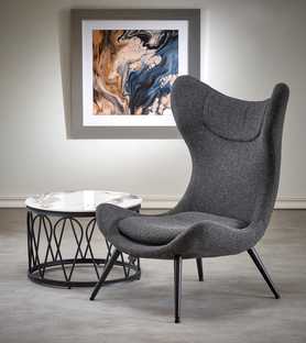 ATLANTIS leisure armchair dark grey/ black