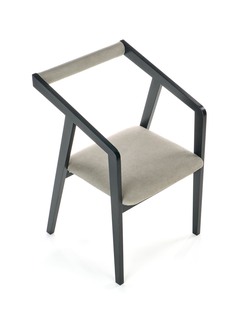 AZUL krzesło czarny / tap. popiel (1p=1szt)
