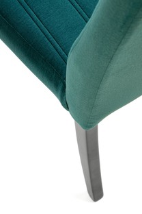 DIEGO 2 chair, color: quilted velvet Stripes - MONOLITH 37