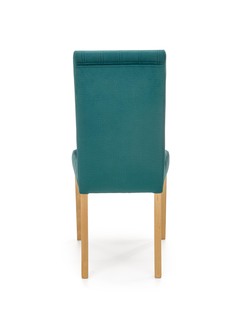 DIEGO 3 chair, color: quilted velvet Stripes - MONOLITH 37