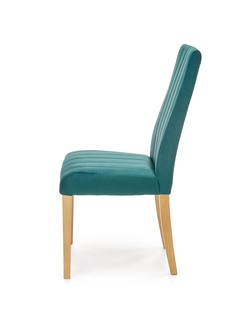 DIEGO 3 chair, color: quilted velvet Stripes - MONOLITH 37