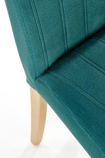 DIEGO 3 chair, color: quilted velvet Stripes - MONOLITH 37