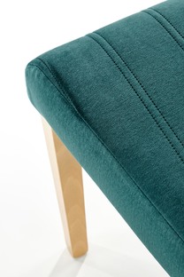 DIEGO 3 chair, color: quilted velvet Stripes - MONOLITH 37