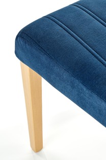 DIEGO 3 chair, color: quilted velvet Stripes - MONOLITH 77