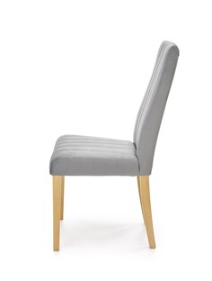 DIEGO 3 chair, color: quilted velvet Stripes - MONOLITH 85