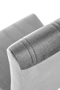 DIEGO 3 chair, color: quilted velvet Stripes - MONOLITH 85