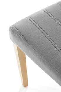 DIEGO 3 chair, color: quilted velvet Stripes - MONOLITH 85