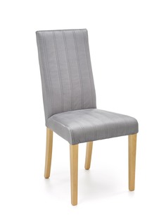 DIEGO 3 chair, color: quilted velvet Stripes - MONOLITH 85