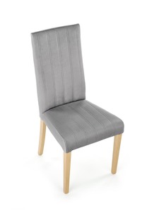 DIEGO 3 chair, color: quilted velvet Stripes - MONOLITH 85