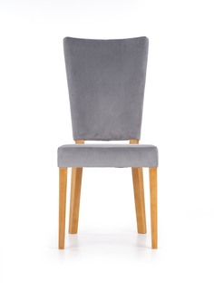 ROIS chair, color: honey oak / grey
