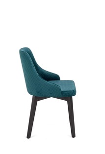 TOLEDO 3 chair, color: quilted velvet Karo 4 - MONOLITH 37