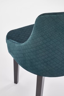 TOLEDO 3 chair, color: quilted velvet Karo 4 - MONOLITH 37