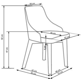TOLEDO chair, color: sonoma oak