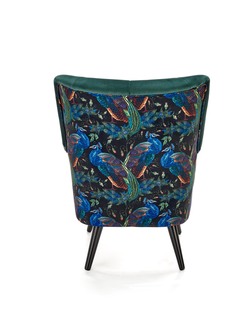 PAGONI chair color: dark green / black